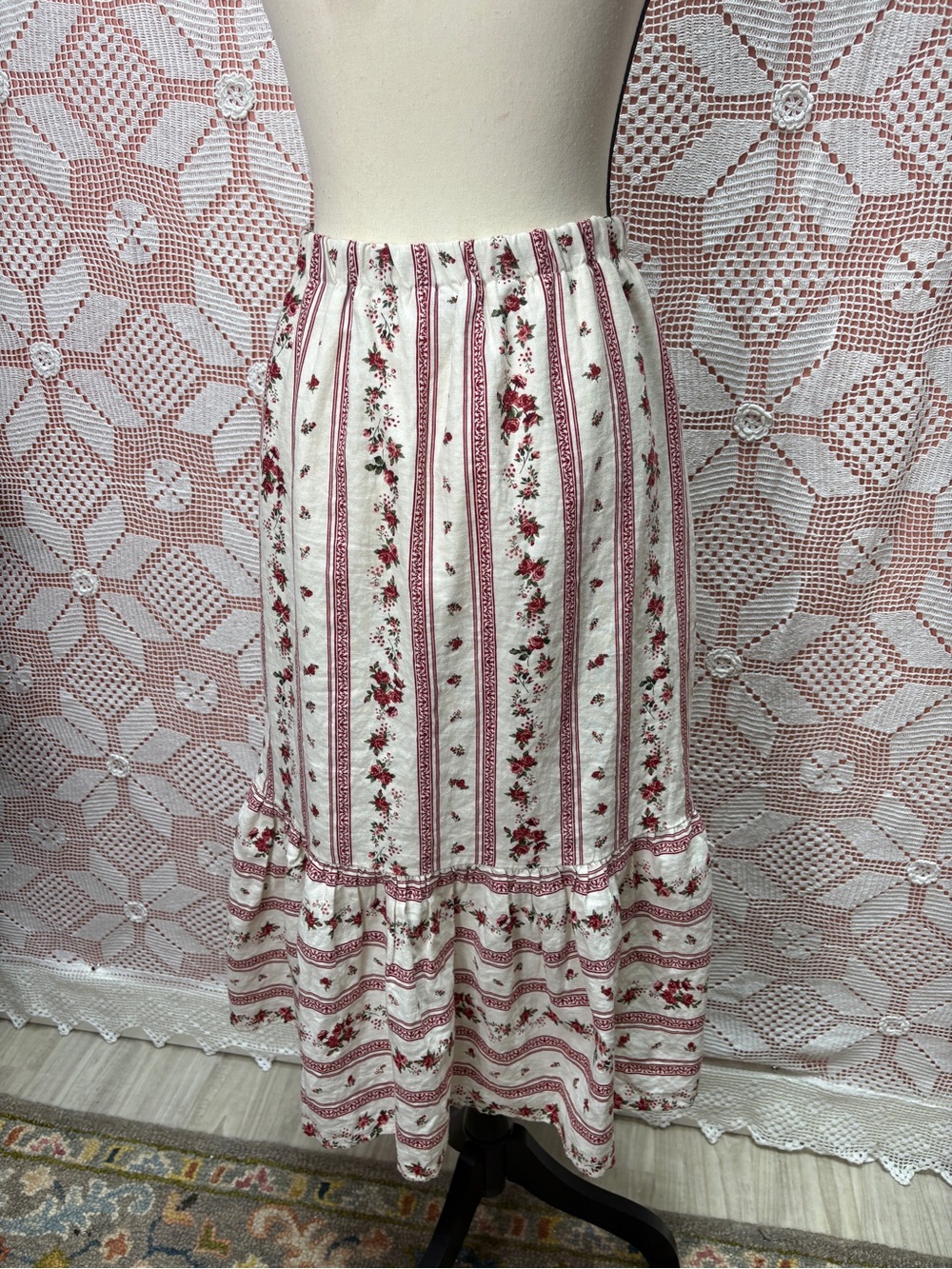Joie Linen Blend Floral Maxi Skirt XS | Cottagecore Prairie - Picture 11 of 11